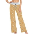 thumbnail image 3 of FREEAMG Chic Lifelike Floral Pattern Drawstring Lounge Wide Leg Pajama Sleepwear Bottom, 3 of 6