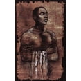 thumbnail image 2 of Unknown 22x32 Black Ornate Wood Framed with Double Matting Museum Art Print Titled - Man and Towel, 2 of 4