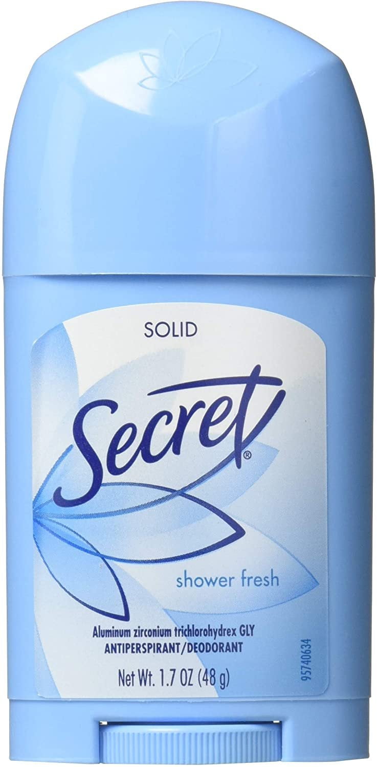 Secrect Solid Antiperspirant Deodorant w/ Ph Balance, Shower Fresh, 1