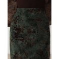 thumbnail image 6 of Women's Ditsy Floral High Waisted Skirts Green S, 6 of 7