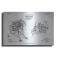thumbnail image 1 of Luxe Metal Art 'Printing Press Blueprint Patent White' Metal Wall Art, 24"x16", 1 of 7