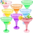 thumbnail image 1 of 30 Pack Plastic Margarita Glasses 12 oz Disposable Neon Cocktail Cups for Hawaiian Luau Party Decorations Mexican Fiesta Party Supplies Fun Taco Party Mexican Theme Party Supplies, 1 of 5