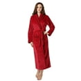thumbnail image 2 of Richie House Women's Plush Soft Warm Fleece Bathrobe RH1591, 2 of 2
