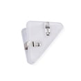 thumbnail image 1 of Corner Paper Clips, 1.53x2.04 Inch,Triangular Transparent File Corner Clip,Translucent Colored Paper Clips, Cute Plastic Bunder Clip for Office,Prevent Book Corner Curling,Holds to 40 Sheetes(White), 1 of 8