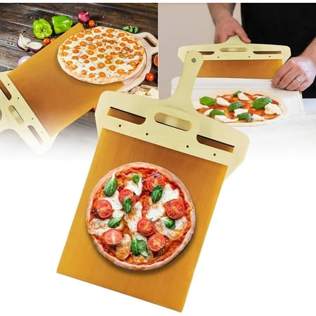 

Sliding Pizza Peel 11.8 x23.6 Pizza Spatula Paddle The Pizza Peel That Transfers Pizza Perfectly Pizza Paddle with Handle Pizza Spatula Paddle for Indoor & Outdoor Ovens