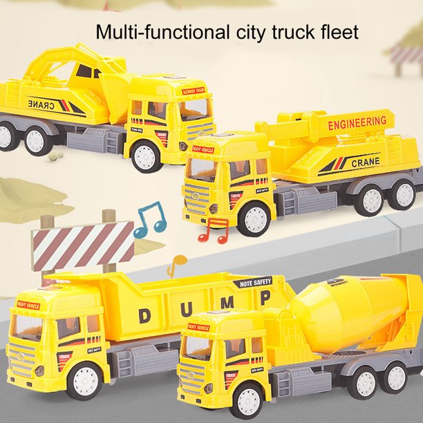 Gwong Juguete Excavadora inercia juguete burrs-free a prueba de rotos sin flojo tirar grúa transportes vehículo inercia juguete para niños Gwong 30013627