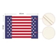 thumbnail image 6 of Watercolor Stripes and Stars 4th of July Placemats Set of 4, 12 x 18 Inch Patriotic Memorial Day Seasonal Holiday Table Mats for Dining Table Decoration, 6 of 6