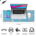 thumbnail image 5 of Long Mouse Pads for Desk,Cute Shiba Inu Desk Mats on Top Of Desks, Desk Mouse Pad Extra Large with 3mm Non-Slip Base and Stitched Edge for Gaming,Office,Work,Home 31.5"x11.8", 5 of 6