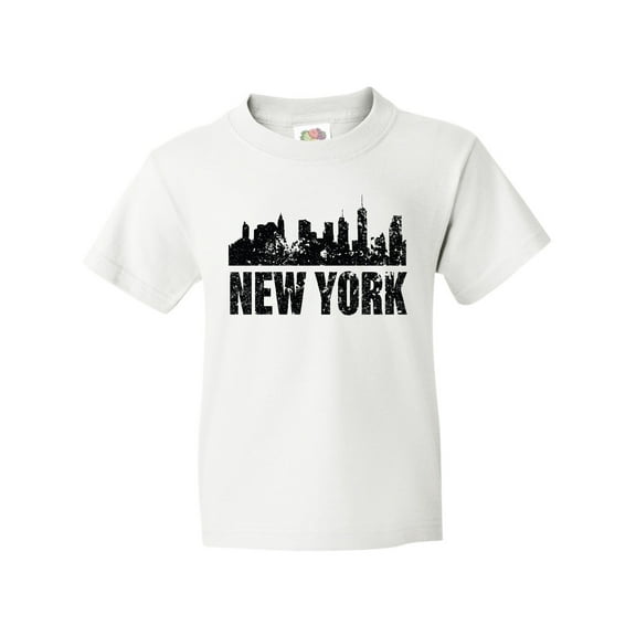 Inktastic New York Skyline Grunge Youth T-Shirt
