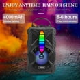 thumbnail image 3 of Nobie Vivid Karaoke Machine, Portable Bluetooth Speaker with Wireless Karaoke Microphones for Adults , Home Karaoke Singing Machine with LED Lights, 3 of 7