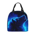 thumbnail image 2 of PrelerDIY Boîte à Lunch Loup Galaxie Bleue Sac Repas Isolé Sac à Lunch Réutilisable Sac à Collation Récipient Alimentaire pour Garçons Filles Hommes Femmes École Travail Voyage Pique-Nique, 2 of 4