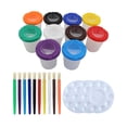 thumbnail image 1 of 23 Piezas Vasos y Pinceles para Pintar BLESIY Herramientas de Pintura, 1 of 8