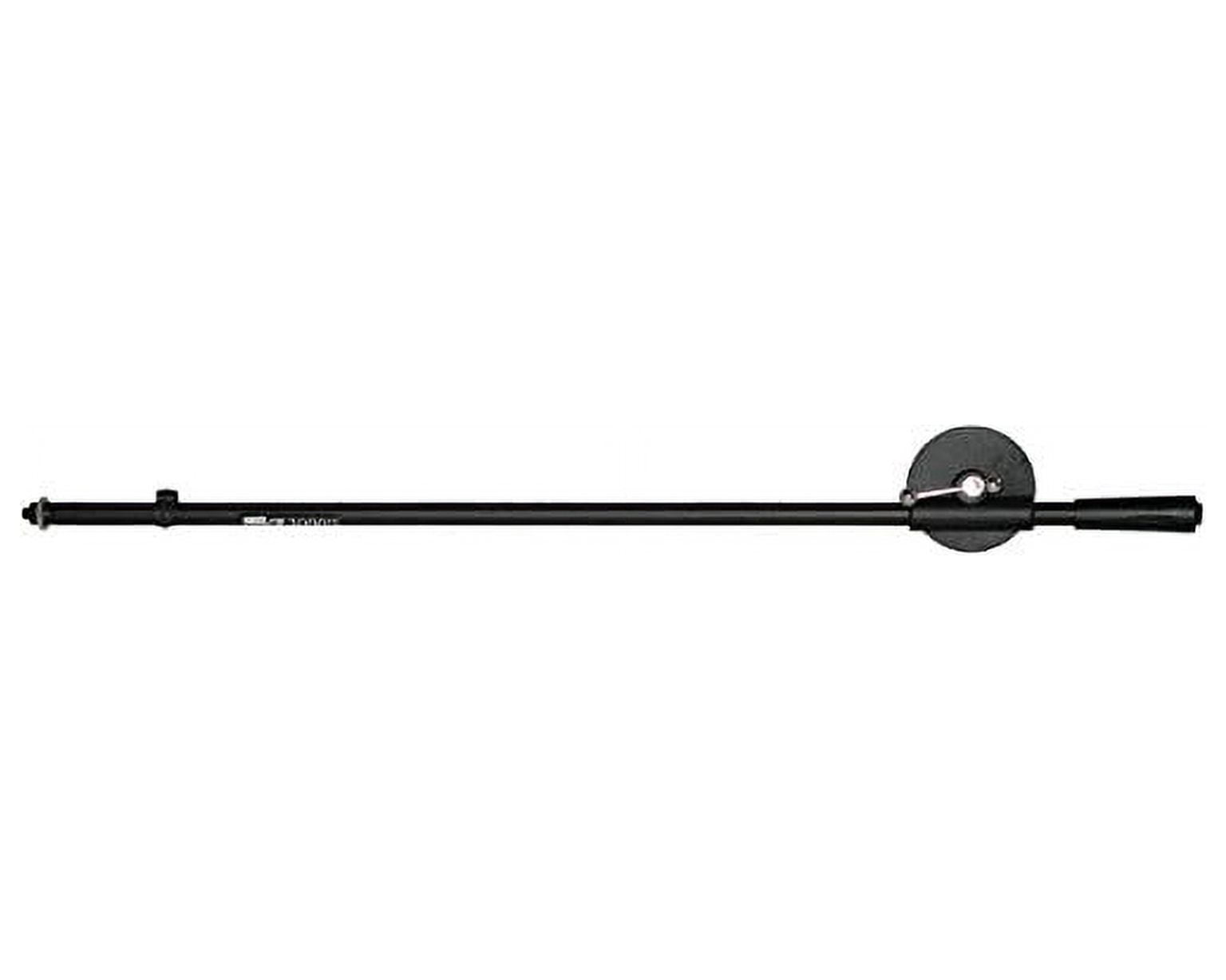 Audio2000'S AST4322B Floor Tripod Microphone Stand with a Slidable Boom and Capability of Holding Two Microphone Clips