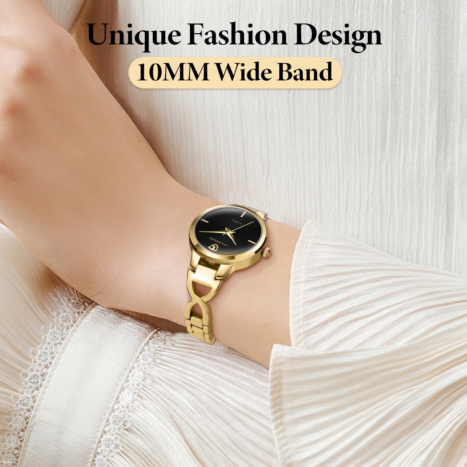 Watches for Woman Elegant Bangle Watch for Women with Adjustable Strap 3ATM Water Resistance Gift for Woman