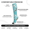 thumbnail image 2 of Pofeuu Travelling on Airplane Print Compression Socks for Women & Men Circulation - Best Support for Nurses,Running,Athletic,Sports, 2 of 7
