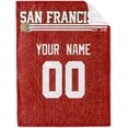 thumbnail image 2 of San Francisco Throw Blanket for Men Women Boy Custom Name and Number Gifts, 2 of 5