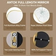thumbnail image 6 of Antok 76"x34.1" Floor Mirror, Arched Full Body Standing Mirror for Bedroom & Living Room, Gold, 6 of 6