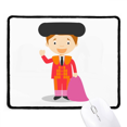 thumbnail image 1 of Red Purple Torero Cartoon Mousepad Stitched Edge Mat Rubber Gang Pad, 1 of 2