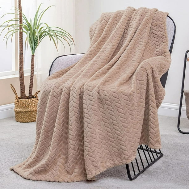 Sinfinate Large Flannel Fleece Throw Blanket, 30x40 Inches Soft