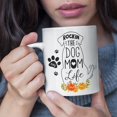 thumbnail image 4 of Personalized Mug Rocking The Dog Mom Life Mugs for Dog Lovers Mother's Day Thanksgiving Birthday Christmas Best Gifts For Fur Mama from Daughter Son Custom Coffee Mug 11Oz 15Oz (1 Dog), 4 of 7