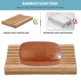 thumbnail image 6 of LABSERRON Family and Friends Soap Dishes Khaki Bamboo 2Pcs 4.79X3.22X0.39In, 6 of 11