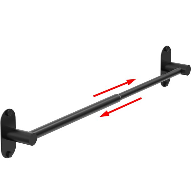 Toallero MIROAMZ ajustable de 36,6 cm a 64 cm de acero inoxidable SUS 304