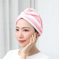 thumbnail image 4 of Fankiway Absorbent Dry Hair Microfiber Headband Super Absorbent Towel Cap Salon Towel Quick Drying Shower Hair Towel with Buttons Women's, 4 of 6