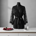 thumbnail image 3 of Vjnyvs Women's Dressing Gowns, Lace-up Nightgown, Satin Kimono Morning Robe Bridal Ladies Lace Trim Sexy Bathrobes Nightwear Bridesmaid Robes, 3 of 7