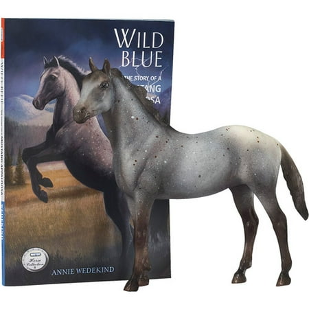 Breyer Horse Figurine and Book Set, Wild Blue