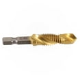 RAINB 1Pc Titanium Plated Hex Shank Hss Screw Thread Metric Tap Drill