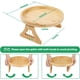 thumbnail image 2 of Bandeja de madera con Clip para sofá, plegable, impermeable, de bambú, mesa auxiliar, reposabrazos, bandeja con Clip para aperitivos, bebidas, Control remoto, 2 of 5