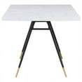 thumbnail image 5 of Coaster Gabrielle Marble Top Rectangular Dining Table in White and Black, 5 of 8