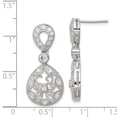thumbnail image 2 of FB Jewels Sterling Silver CZ Antique Style Earrings, 2 of 2
