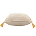 thumbnail image 6 of LR Home Torrent Cotton Blend Poly Filled Pillow in Yellow/Ivory, 20" x 20", 6 of 9
