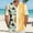 Beige, variant on Men's Short Sleeve Button Down Bowling Shirt with Casual Print for Everyday Leisure and Wear