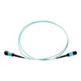 thumbnail image 1 of Axiom - Network cable - MTP/MPO multi-mode (M) to MTP/MPO multi-mode (F) - 9 m - fiber optic - 50 / 125 micron - OM3 - riser - aqua, 1 of 4