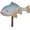 Blue+white, variant on Tesyar 3 Pack Resin Koi Fish Garden Statues, Outdoor Yard Pond Decor Sculptures with Metal Stakes (Brown)