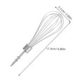 thumbnail image 2 of Accesorios de batidora de huevos eléctricos de 2 piezas Batir de acero inoxidable para un mini batidora de taladro manual para hornear crema y huevos para hornear para hornear, 2 of 7