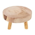 thumbnail image 6 of MERRYHAPY 1Pcs Wood Color Flowerpot Display Base Small Decorative Stool 6.5x6.5x3.5in, 6 of 8