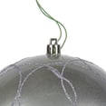 thumbnail image 2 of Vickerman 6" Lilac Candy Ornament with Circle Glitter Pattern, 3 per Bag, 2 of 7