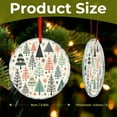 thumbnail image 2 of Crystal Glass Christmas Ornament Vintage Christmas Trees Glass Round Ornaments Christmas Holiday Holiday Ornaments Decoration for Home, 2 of 8