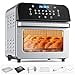 thumbnail image 3 of Air Fryer Oven,Whall 13QT 12-in-1 Air Fryer convection Oven,Rotisserie,Roast,Bake,Dehydrate,12 cooking Presets,Digital Touchscreen,Stainless Steel,with Accessories&Recipes, 3 of 4