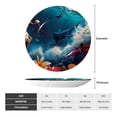 thumbnail image 2 of Yiaed Fantasy Underwater Adventure Print Bone China Decorative Plate Ceramic Dinner Plates Art Crafts with Display Stand-10in, 2 of 6