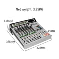 thumbnail image 2 of 8 Channel Mixer, Professional  Mixing 99 DSP Digital Effects  Console Mixer DJ Console For  Stage ,Smart Fader, 2 of 7