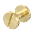 thumbnail image 4 of Unique Bargains 10x10mm Flat Studs Rivet Binding Rivets Screw Back Rivets DIY 15 Pack, 4 of 4