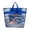 Blue big, variant on LOWLHOME Large Mesh Holiday Handbag, 17×13 ×14" Beach Tote Bag for Women, Casual Shoulder Bags for Travel Swimming