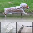 thumbnail image 4 of Chubasquero para perros, chaqueta de lluvia ajustable para mascotas con capucha, chaqueta impermeable transparente para perros, poncho de Eva para perros pequeños y medianos, 4 of 4