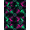 Black Pink Green, Pattern 2, variant on ODIKA 8'x10' Washable Area Rug Music Glossy Note Grooved Disc Round Scattered Musical Movie for Living Room, Under Sectional, Family , Durable, Non-Slip