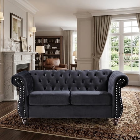 chesterfield crushed velvet accent chair product