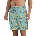 thumbnail image 2 of Logiee Lemon Ice Cream Print Mens Swim Trunks Quick Dry Board Shorts,Breathable Hawaii Beach Shorts Swimwear Bathing Suits-Medium, 2 of 6